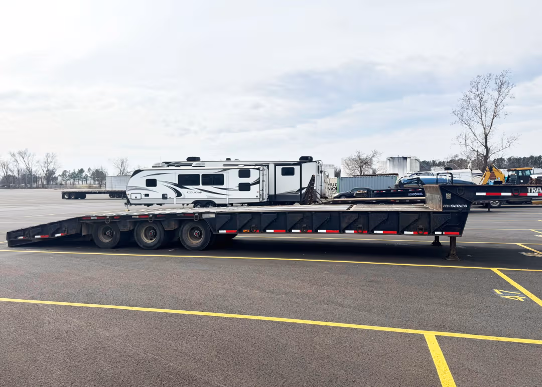 Trailers stored at Prime Parking NWA facility